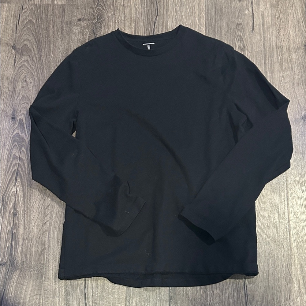 Amazon Essentials Men's Black Long Sleeve Tee